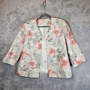 Alfred Dunner feminine floral formal jacket Womens 12 open career wedding party
